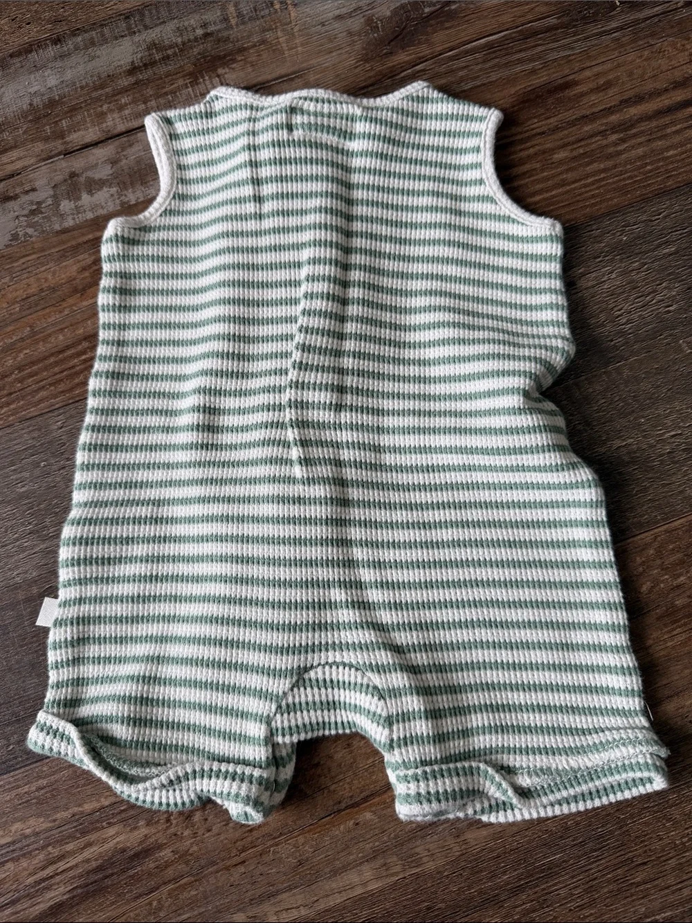 Little Planet by Carters organic cotton waffle romper size 6 months